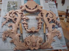Carved Wood Appliqué